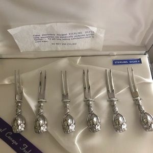 Sterling Silver Canapé Forks